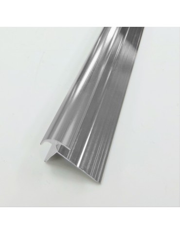 Moulure de mur PVC externe argent, 4 mm