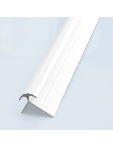 Moulure de mur PVC externe blanc, 4 mm