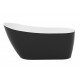 54" Freestanding Bath – Glossy black – Caelus