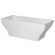 54" Freestanding Bath – glossy white – Lirae