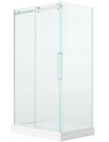 Porte de douche Mikotos finitin blanc mat