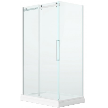 Porte de douche Mikotos finitin blanc mat