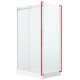 Shower door Mikotos matte white