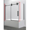 Shower door on bath Myo Black