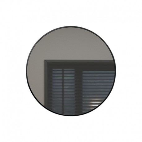 Round Mirror, 28", black finish, Turalis collection