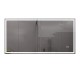 Miroir LED rectangulaire, 48 × 28", collection Biela