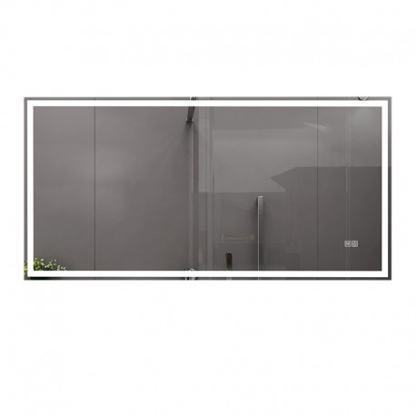 LED Rectangular Mirror, 48 × 28", Biela Collection