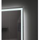 Miroir LED rectangulaire, 48 × 28", collection Biela