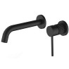 Tiwaz, Robinet Mural Noir Mat
