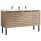 Tavira 48" Zurich Oak, Freestanding Vanity