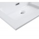 Tavira 48" white double countertop