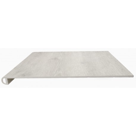 Marche d'escalier ronde en SPC, couleur B198, collection Valtrixis