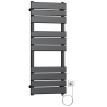 Chauffe-serviettes électrique mural noir mat – Nix