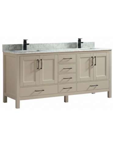 Goli 60'' Bathroom Vanity – Solid Wood greige