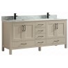 Goli 60'' Bathroom Vanity – Solid Wood greige
