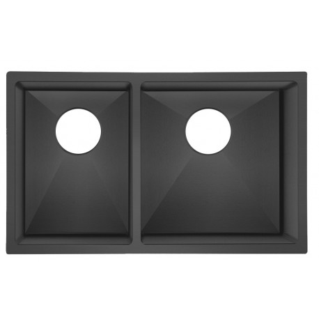 Galaxie, évier de cuisine noir Anthracite 30x18''