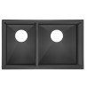 Évier de cuisine 30 x 18", noir anthracite