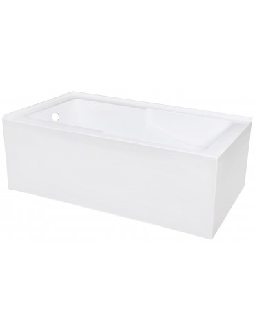 IYO Bathtub – 2 Finished Sides | L-Shaped Alcove Installation