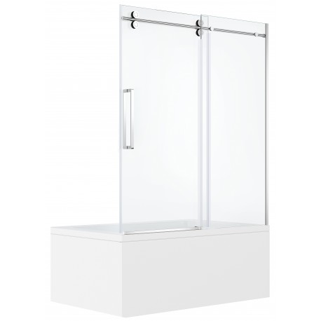 Porte de douche sur bain Myo finition Chrome