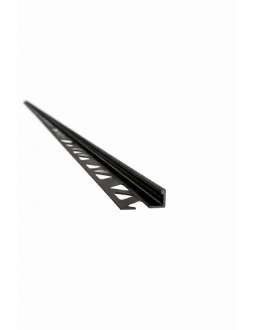 3/8 in. Satin Black Metal Tile Edging (10mm)