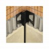 Pangu Noir, Moulure de Coin PVC rigide