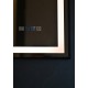 Miroir, 36 × 36", fini noir, collection Bluesync