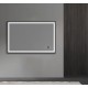 LED Rectangular Mirror, 60 × 40", black finish, Bluesync Collection