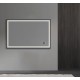Miroir LED rectangulaire, 60 × 40", fini noir, collection Bluesync