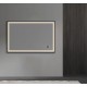 Miroir LED rectangulaire, 60 × 40", fini noir, collection Bluesync