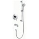 Robinet de douche avec bec de bain – Chrome, Collection Kami