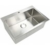 Kitchen Topmount Sink, 28 x 20" x 9", Stainless Steel