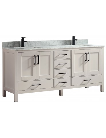 Goli 60'' Bathroom Vanity – Solid Wood greige