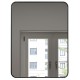 Mirror, 24 × 32", black finish, Luxor collection