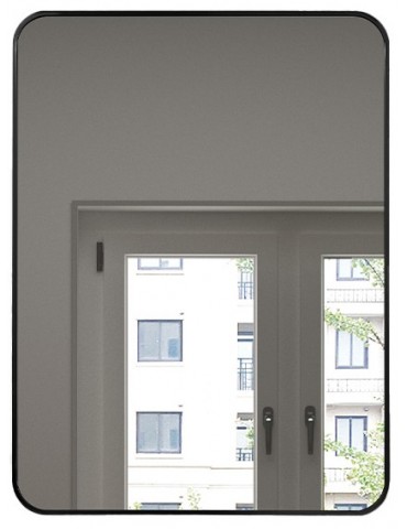 Mirror, 24 × 32", black finish, Luxor collection