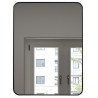Miroir, 24 × 32", fini noir, collection Luxor