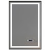 BLUESYNC miroir DEL avec contour noir 24 × 36"