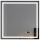 LED Bathroom Mirror with Black Finish 36 × 36" – Bluesync Collection