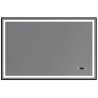 BLUESYNC miroir DEL avec contour noir 60 × 40"