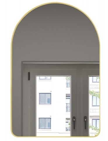 Mirror, 24 × 36", Matte Gold Finish, Arcea Collection