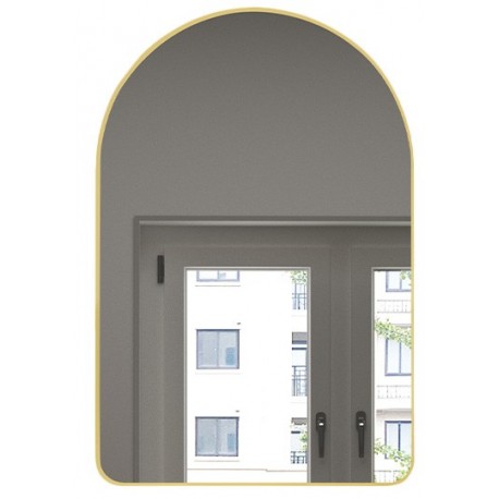 Mirror, 24 × 36", Matte Gold Finish, Arcea Collection