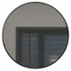 Miroir rond, 24", fini noir, collection Orbita