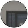 Miroir rond, 28", fini noir, collection Orbita