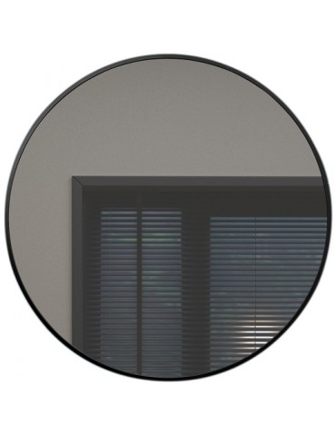 Miroir rond, 32", fini noir, collection Orbita