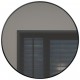 Miroir rond, 28", fini noir, collection Turalis