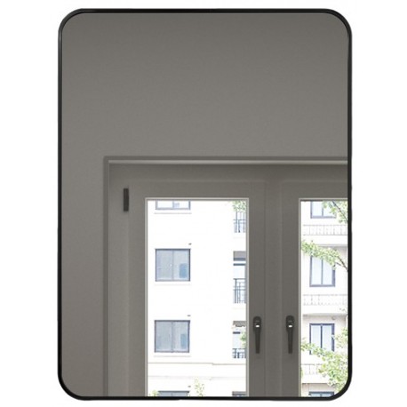 Mirror, 20 × 40", black finish, Luxor collection