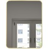 Mirror, 16 × 24", matte gold finish, Luxor collection