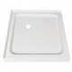 Base Hygie 36*36" 2 brides, drain décentré