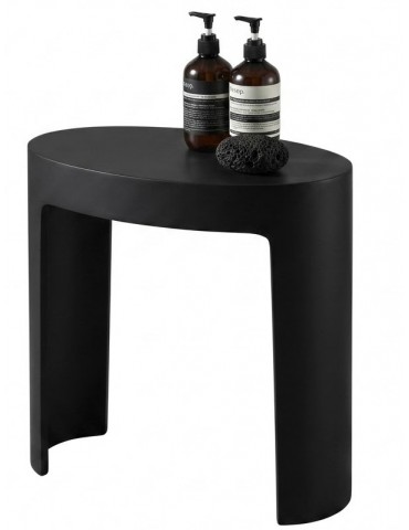 Istone Black shower bench