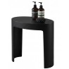 Banc de douche noir en istone
