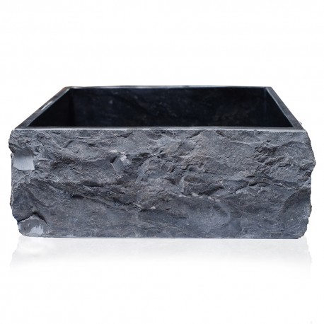 Fraviano 16" x 16" Stone-Look Bathroom Vessel Sink